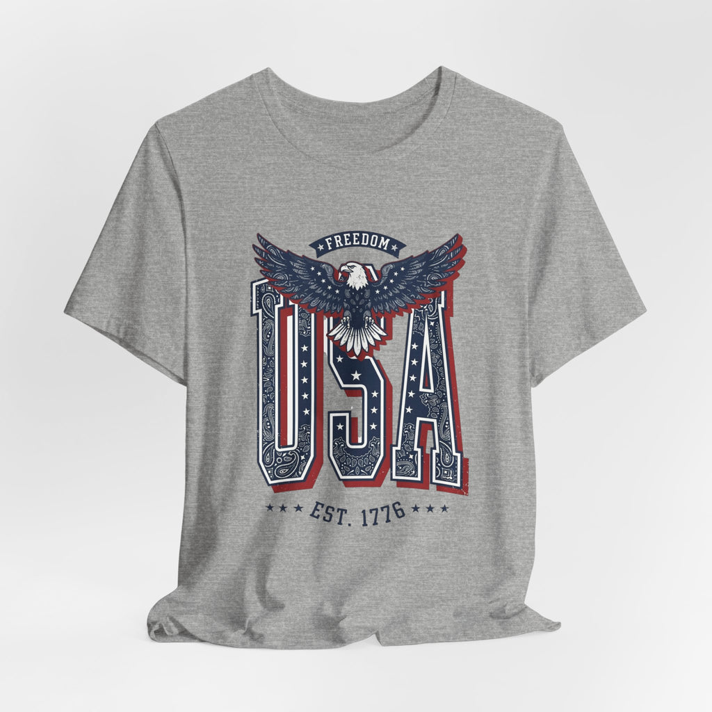 USA Eagle Vintage 4th of July Tee | Patriotic Americana T-Shirt