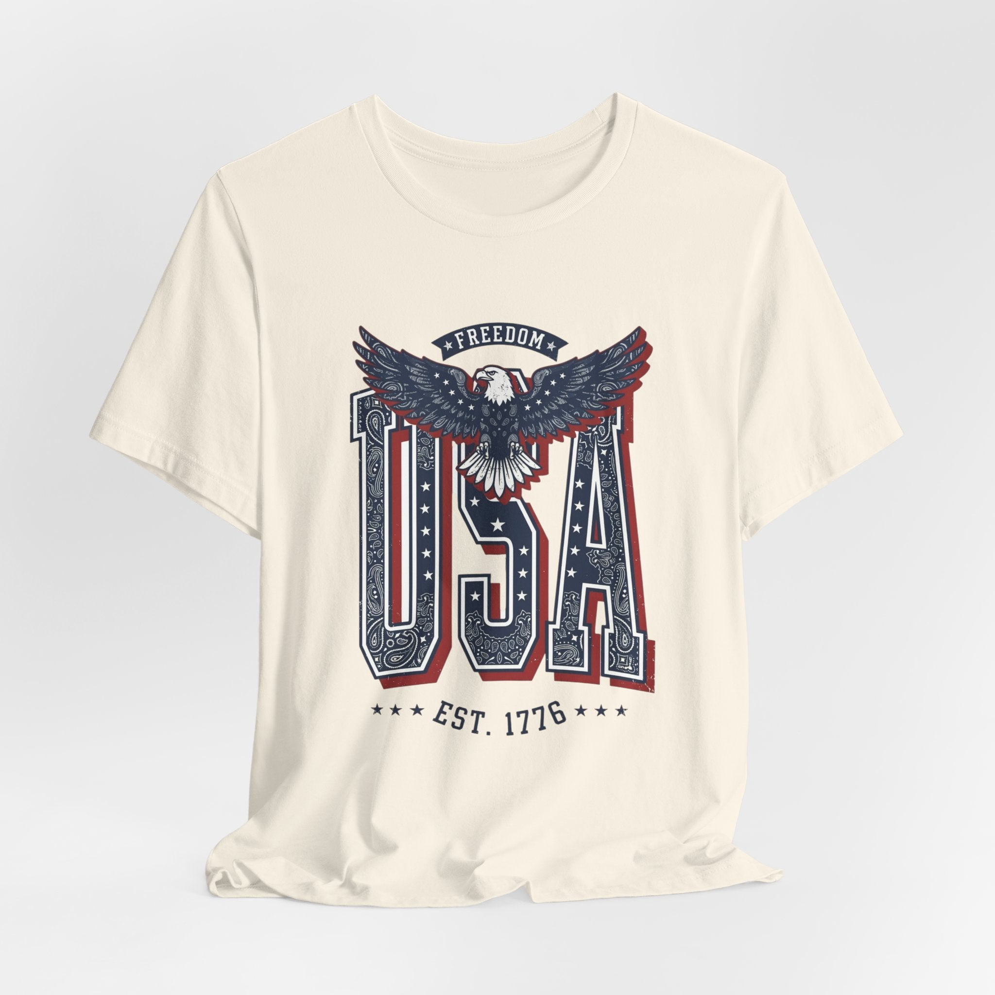 USA Eagle Vintage 4th of July Tee | Patriotic Americana T-Shirt