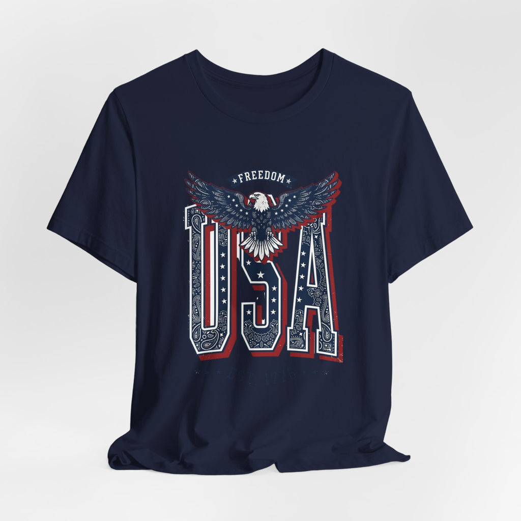 USA Eagle Vintage 4th of July Tee | Patriotic Americana T-Shirt
