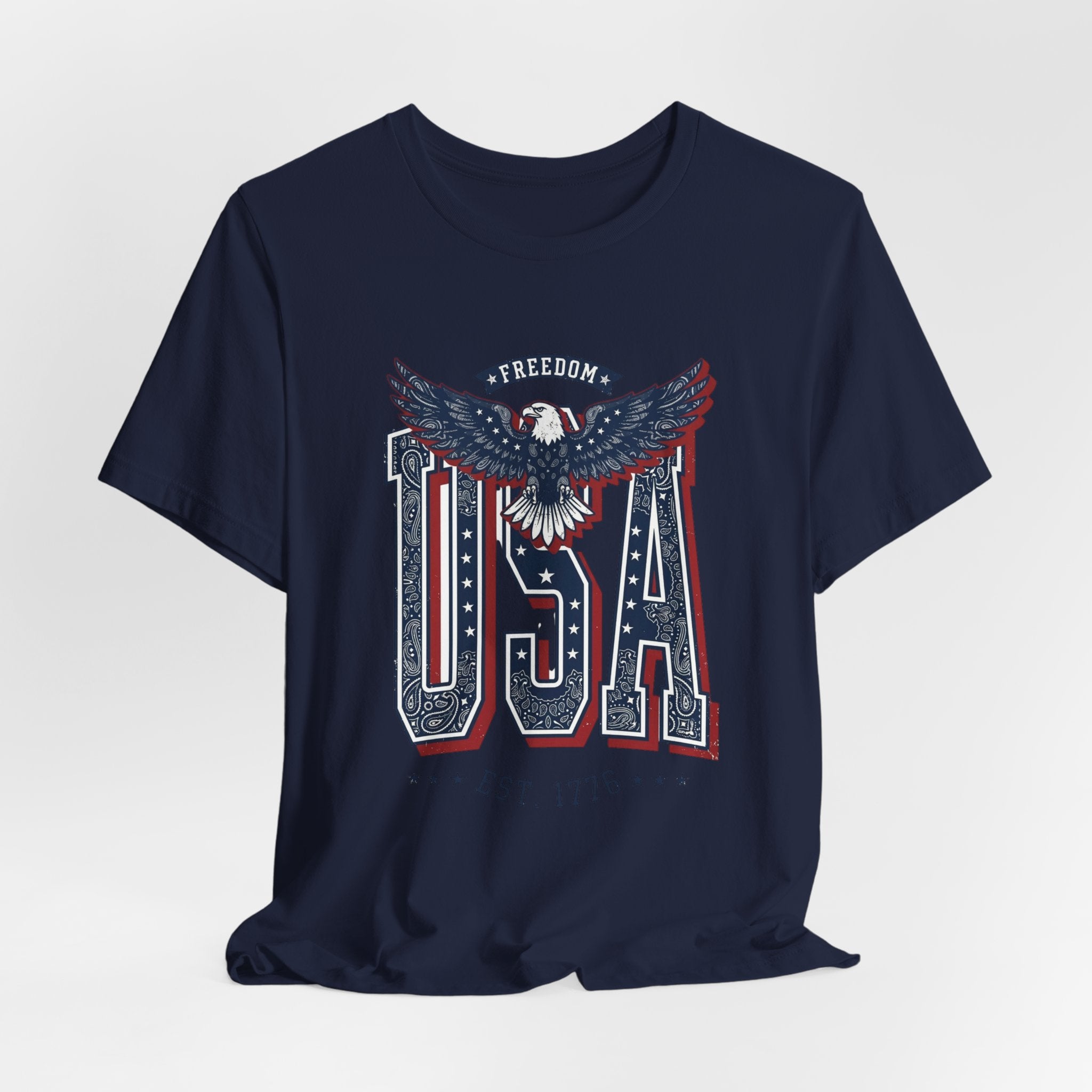 USA Eagle Vintage 4th of July Tee | Patriotic Americana T-Shirt