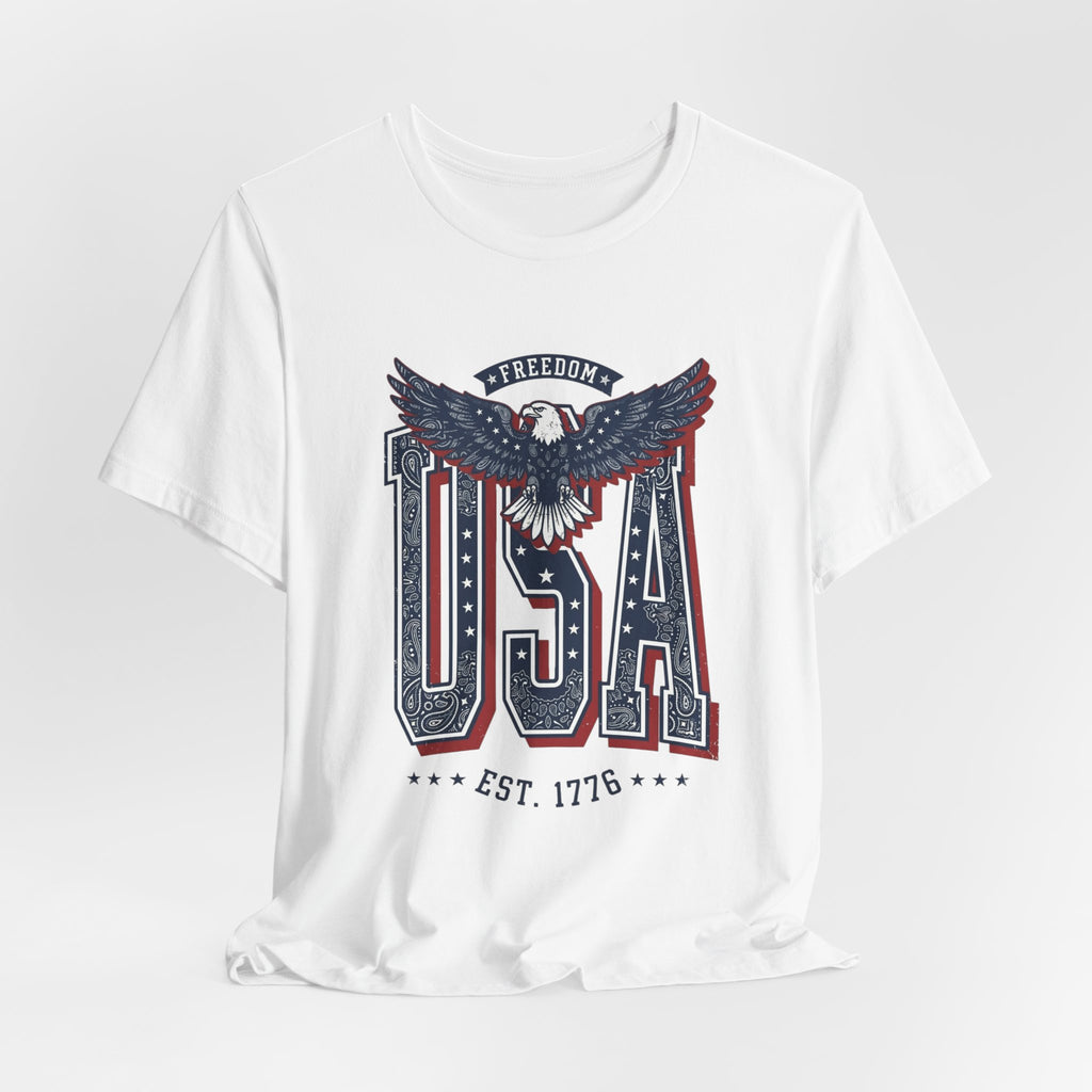 USA Eagle Vintage 4th of July Tee | Patriotic Americana T-Shirt