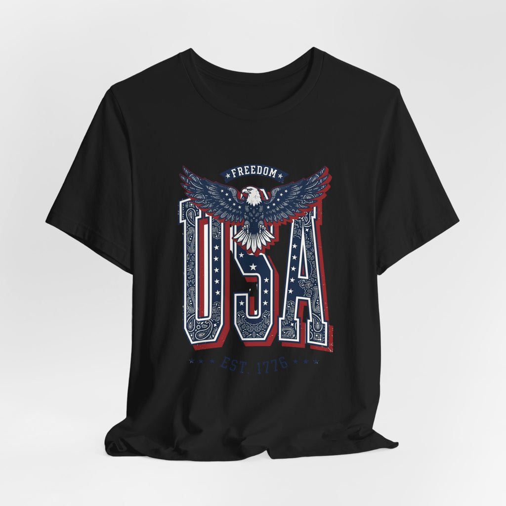 USA Eagle Vintage 4th of July Tee | Patriotic Americana T-Shirt