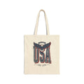 Vintage Americana USA Eagle Tote | 4th of July patriotic stars & florals